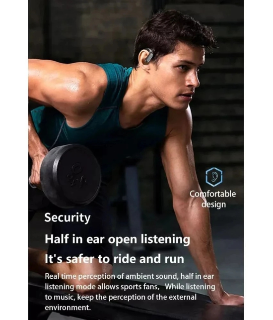 COREGENIX EARCLIP Bluetooth True Wireless (TWS) In Ear 32 Hours Playback Comfirtable in ear fit IPX5(Splash & Sweat Proof) Black