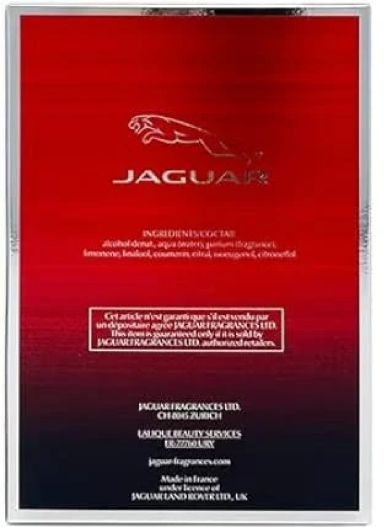 Jaguar Classic Red Eau de Toilette 3.4 fl oz/100ml Perfume Spray for Men - Woody & Spicy Fragrance