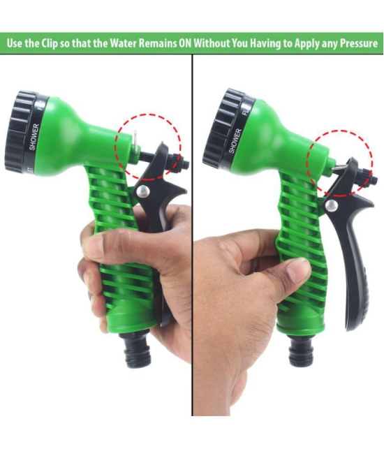 HOMETALES 7 Pattern High Pressure Car Bike Garden Hose Nozzle Water Spray Gun ( Pack Of 1)