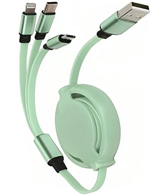 Green 3A Multi Pin Cable 1.2 Meter - Green