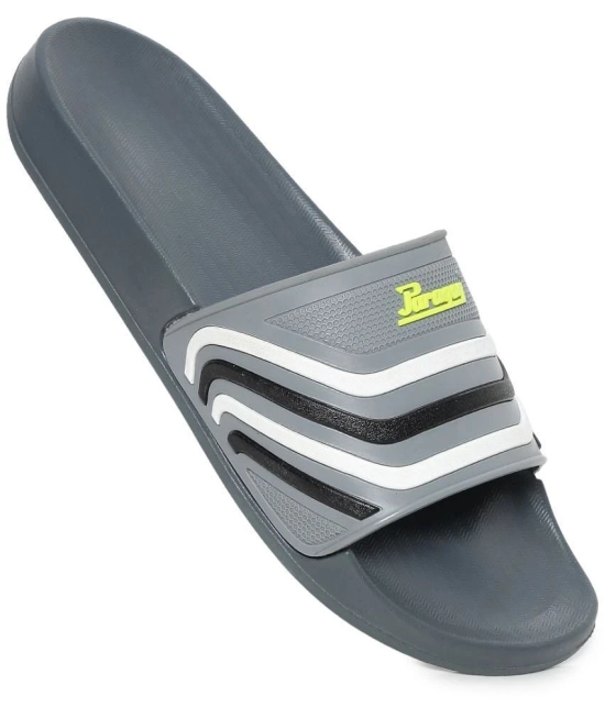 Paragon - Gray Mens Slide Flip Flop - None