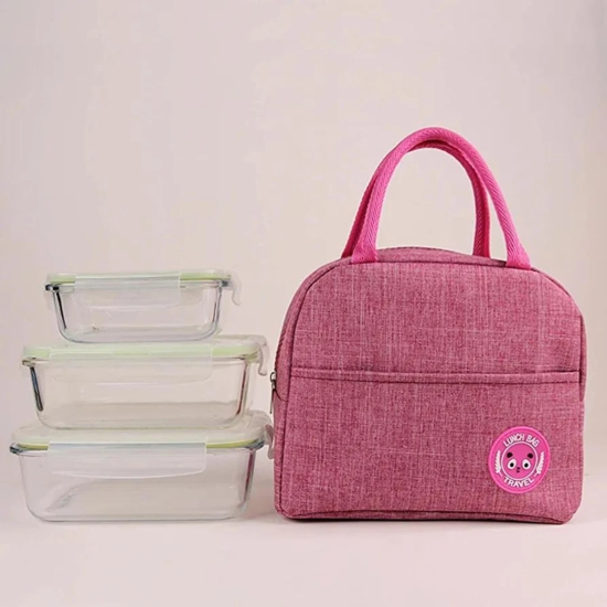 Insulated Lunch Bag-Pink