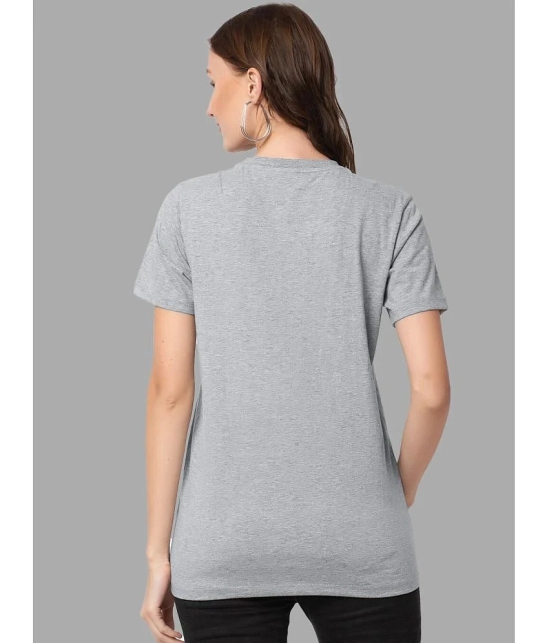 Leotude Grey Polyester Oversized Womens T-Shirt ( Pack of 1 ) - None