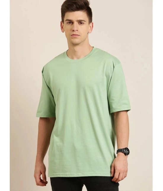 Difference of Opinion - Green 100% Cotton Oversized Fit Mens T-Shirt ( Pack of 1 ) - None