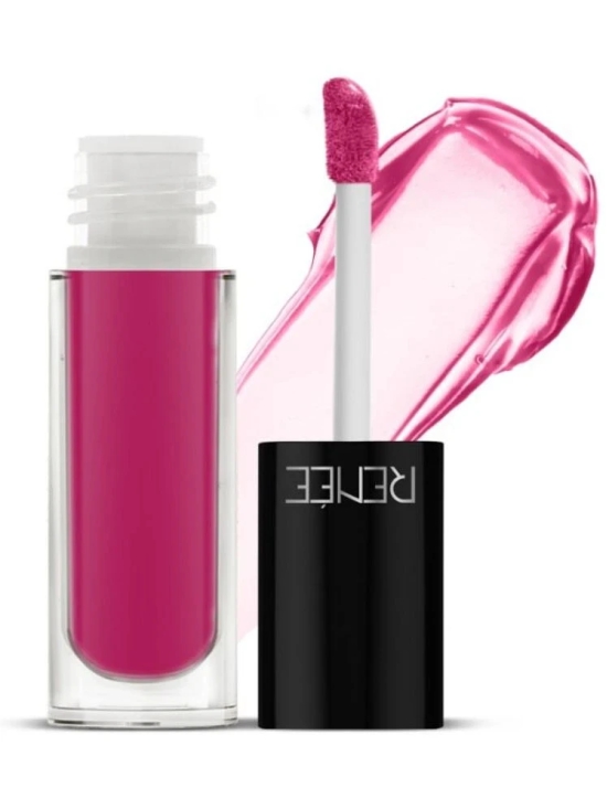 Renee Hot Lips Pink Lip Gloss - Pink, Helps Archive Fuller, Supple & Plumped Lips, 4.5Ml