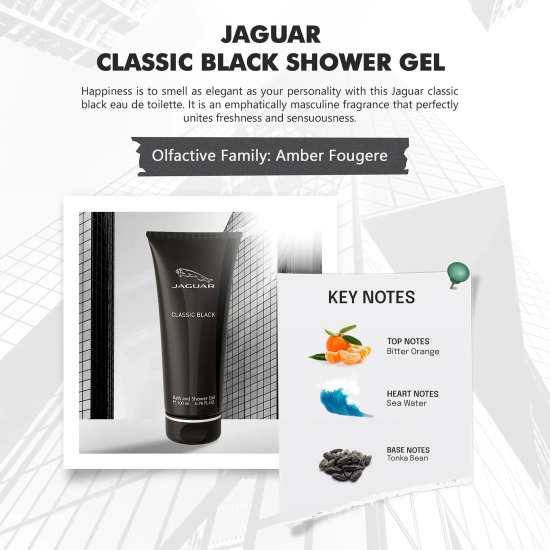 Jaguar Classic Black Shower Gel 200ml