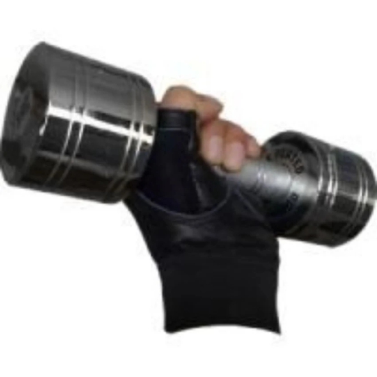 Body Maxx Leather Gym Gloves (Black) - L