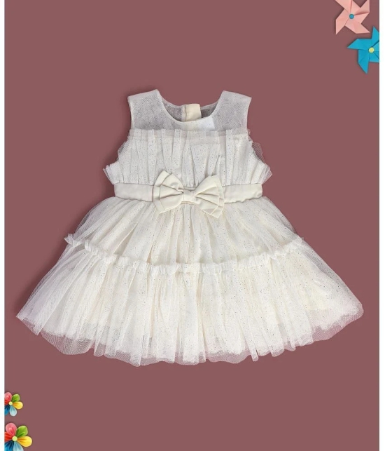 MINI KLUB White Cotton Baby Girl Frock ( Pack of 1 ) - None