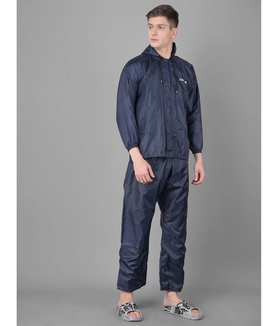 Dollar Blue Polyester Mens Rain Suit ( Pack of 1 ) - L