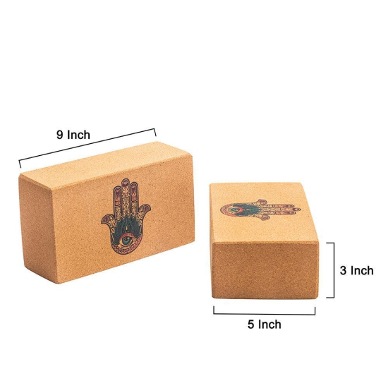 Kavi Hamsa Cork Yoga Brick (Set of 2)