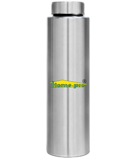 HomePro - Stainless Steel Bottle 100% leak proof Pack of 1 for Home | Gym | Fridge | School | Office | Trekking & Hiking Bottle - Silver