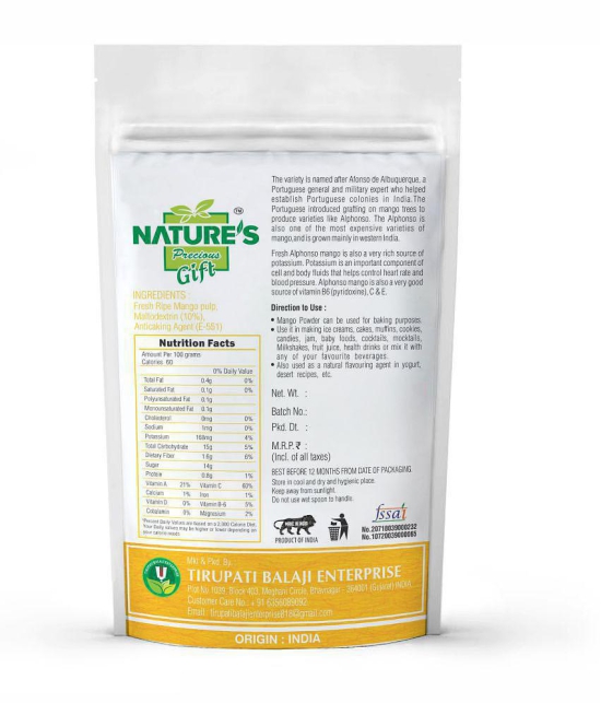 Nature''s Gift Mango Powder Smoothie 200 g