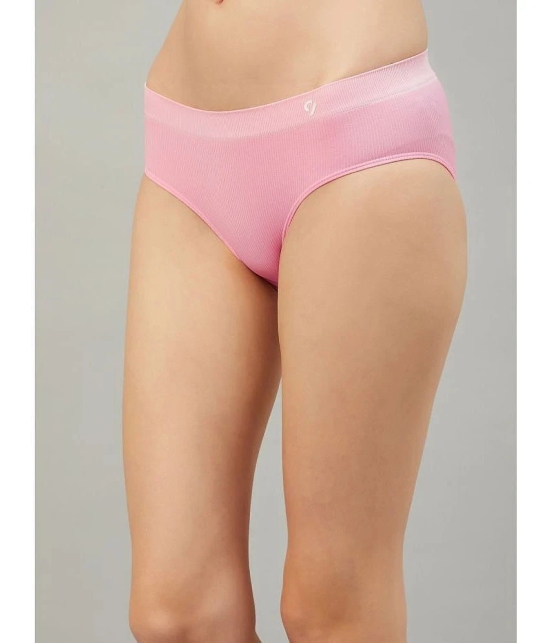 C9 Airwear Pink Nylon Solid Womens Briefs ( Pack of 2 ) - None