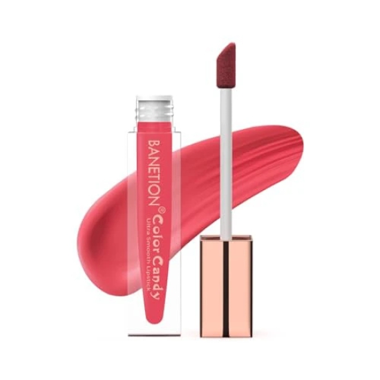 BANETION Color Candy/Matte Finish, 16 Hours Stay/Non-Transfer Lipstick |Waterproof Lipstick with Intense Hydration/8 m Volume (Daring Salmon)