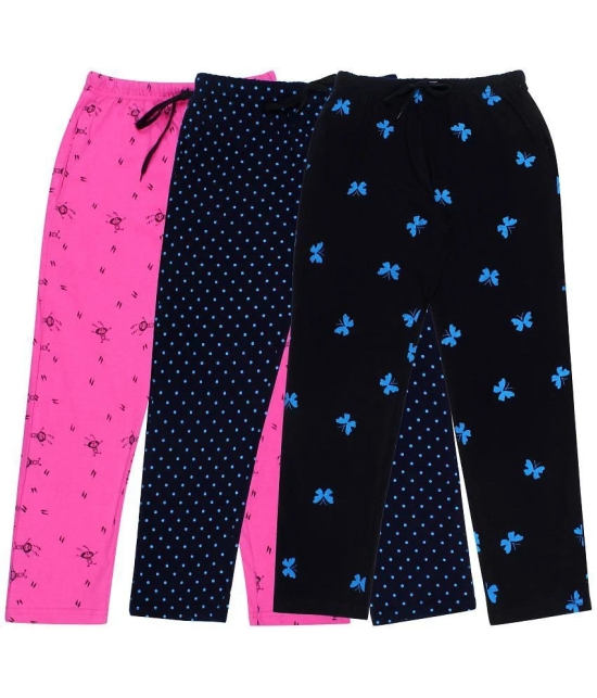 DIAZ Kids Cotton printed Trackpant/Trousers/Lower Combo pack of 3 - None