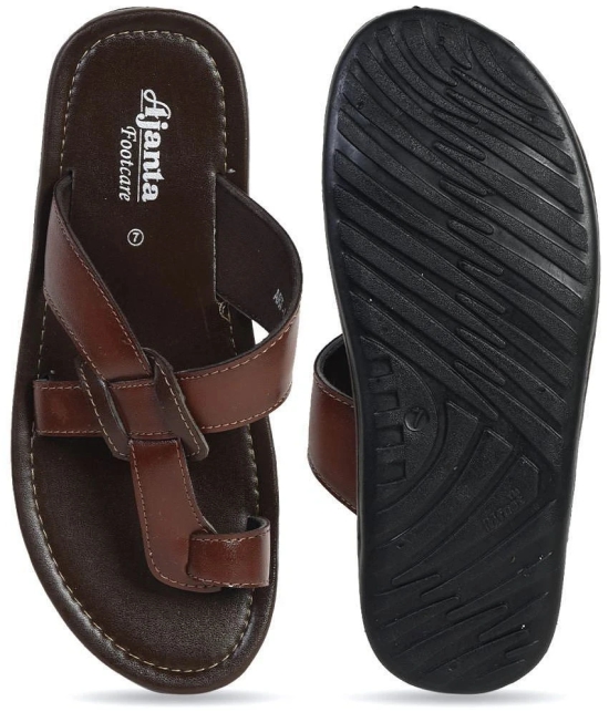 Ajanta - Brown Mens Sandals - None