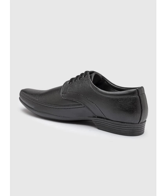 Action Black Mens Derby Formal Shoes - None