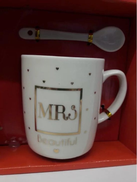 Mrs. Coffee Mug and Spoon Set