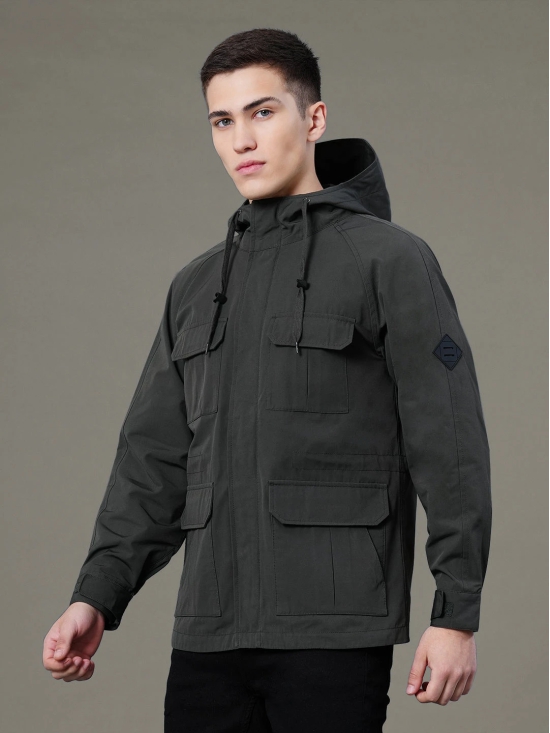 RedTape Hooded Four Pocket Jacket for Men | Enhanced Comfort