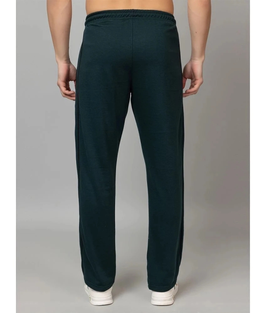 YHA Dark Green Fleece Mens Trackpants ( Pack of 1 ) - None