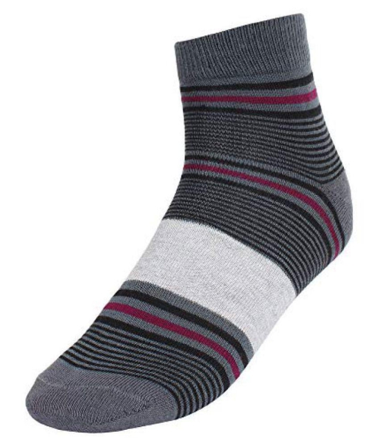 Creature - Cotton Men's Striped Multicolor Ankle Length Socks ( Pack of 6 ) - Multicolor