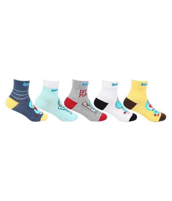 Kids Doremon Boys Socks by Bonjour-Pack Of 5 - 12-24 Months