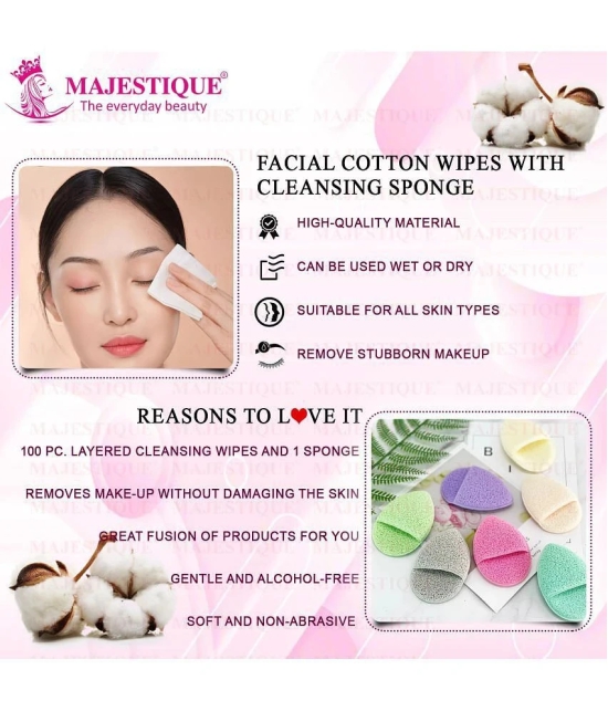 MAJESTIQUE Facial Wipes & Tissues Facial Wipes & Tissues Dry Wipes ( 100 Pcs ) Pack of 2