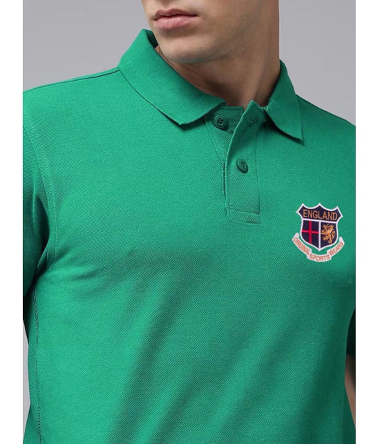 ADORATE - Green Cotton Blend Regular Fit Men's Polo T Shirt ( Pack of 1 ) - None