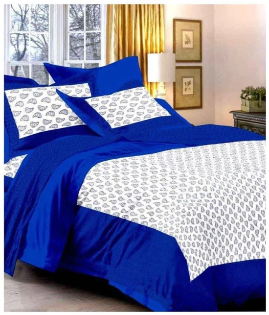 Uniqchoice Cotton 3 Double Bedsheets with 6 Pillow Covers ( 240 cm x 215 cm ) - Assorted