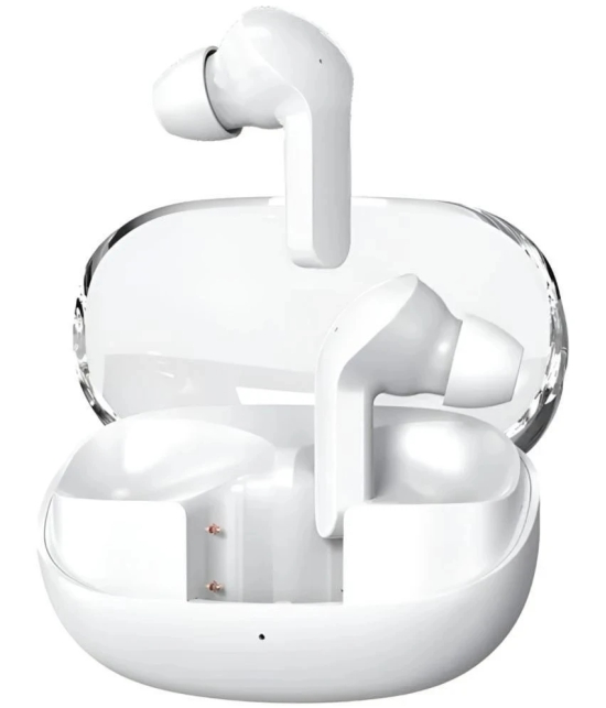 VERONIC G2 Transparent Bluetooth True Wireless (TWS) In Ear 24 Hours Playback Powerfull bass,Fast charging IPX4(Splash & Sweat Proof) White