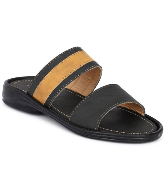 Buxton - Black Men's Slide Flip Flop - None