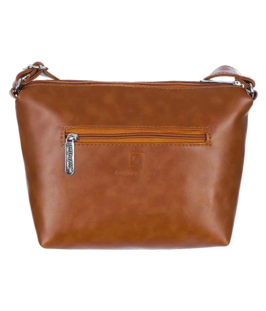 Leather Land - Tan  PU Sling Bag - Tan