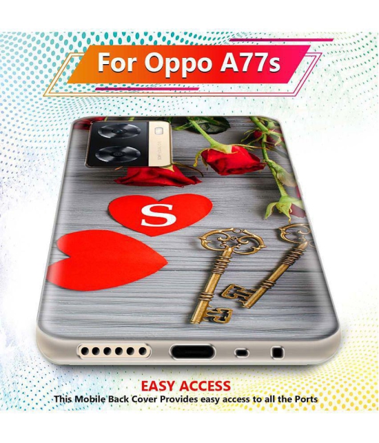 NBOX - Multicolor Printed Back Cover Silicon Compatible For Oppo A77S ( Pack of 1 )