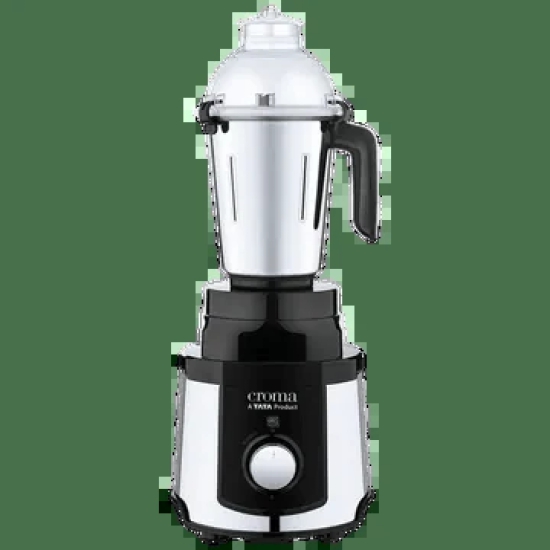 Croma 1000 Watt 4 Jars Mixer Grinder (20000 RPM, Black and Silver)