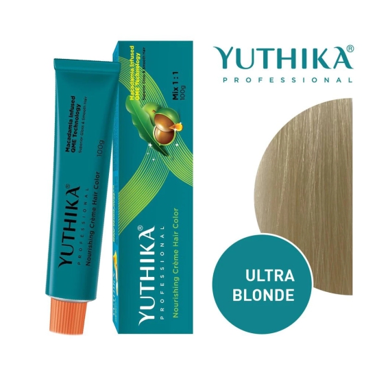 Yuthika Professional Creme Hair Color Ultra Blonde 100gm, Permanent Hair Colour, Professional Salon Hair Colour