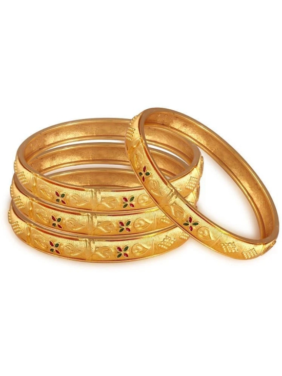 Vighnaharta Gold Bangle Set ( Pack of 2 ) - None