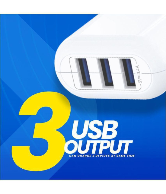 Bell - USB 3.4A Travel Charger - White