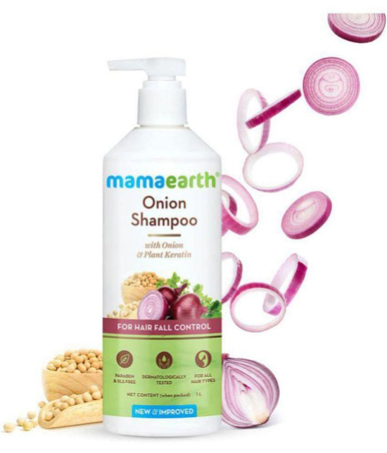 Mamaearth Onion Shampoo for Hair Growth & Hair Fall Control with Onion & Plant Keratin - 1 Litre