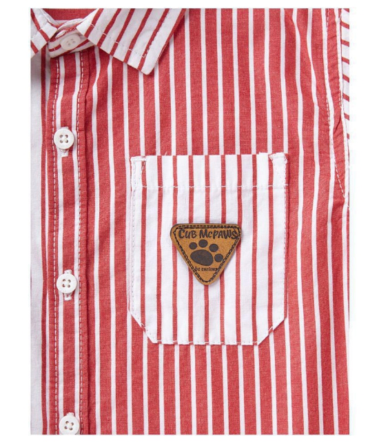 Cub McPaws Boys Striped Casual Multicolor Shirt - None