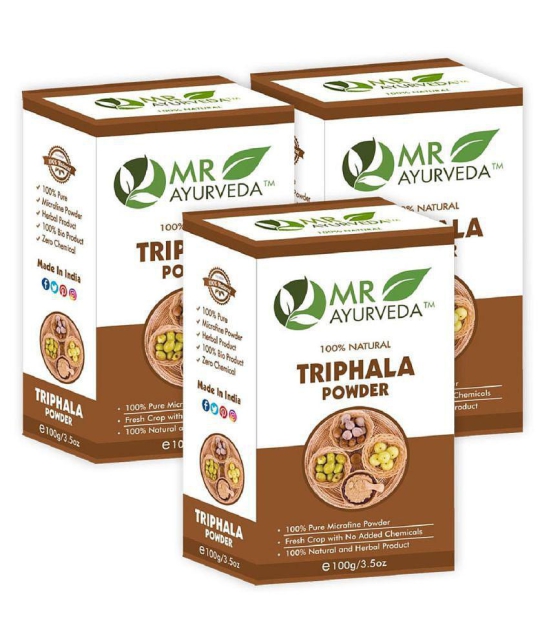 MR Ayurveda Best Selling Triphala Powder  Hair Scalp Treatment 300 g Pack of 3