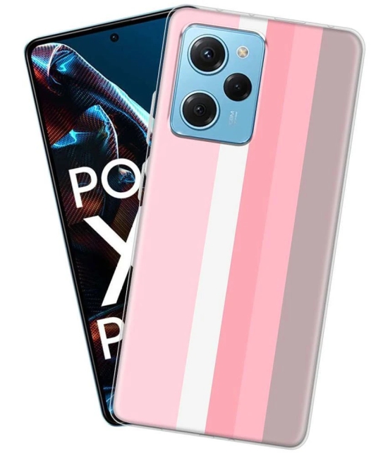 NBOX - Multicolor Silicon Printed Back Cover Compatible For Poco X5 pro ( Pack of 1 )