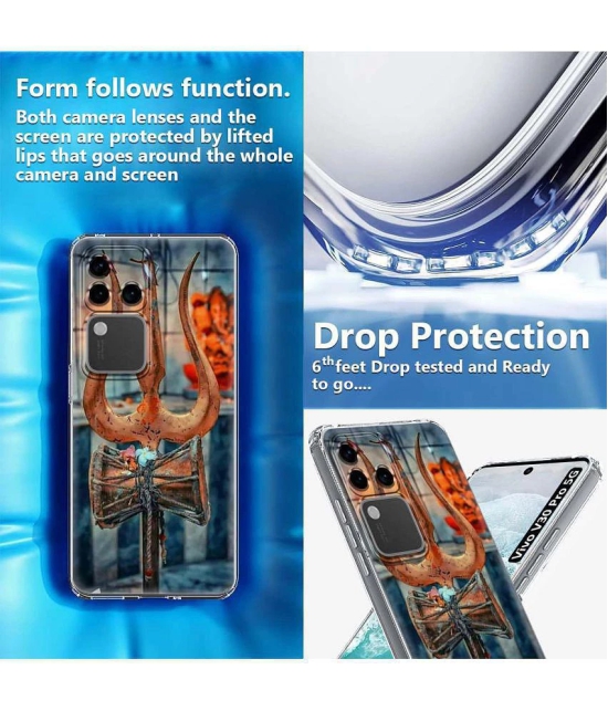 NBOX Multicolor Printed Back Cover Silicon Compatible For Vivo V30 Pro 5G ( Pack of 1 )