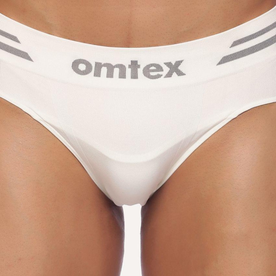 Omtex - White Nylon Mens Briefs ( Pack of 1 ) - None