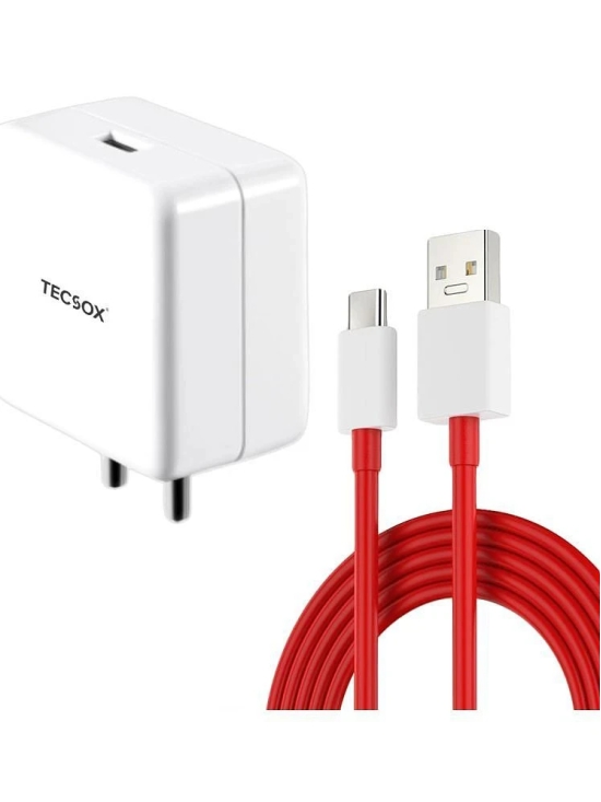 Tecsox Type C 8A Wall Charger - White