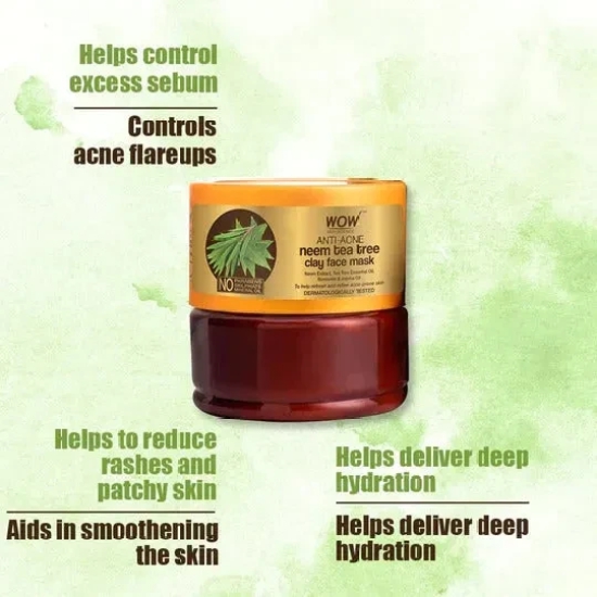 Anti-Acne Neem & Tea Tree Clay Face Mask