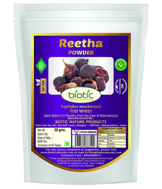 Biotic Reetha,Brahmi,Neem,Shikakai, Bhringraj,Amla,Hibiscus,Indigo Hair Mask 400 g Pack of 8