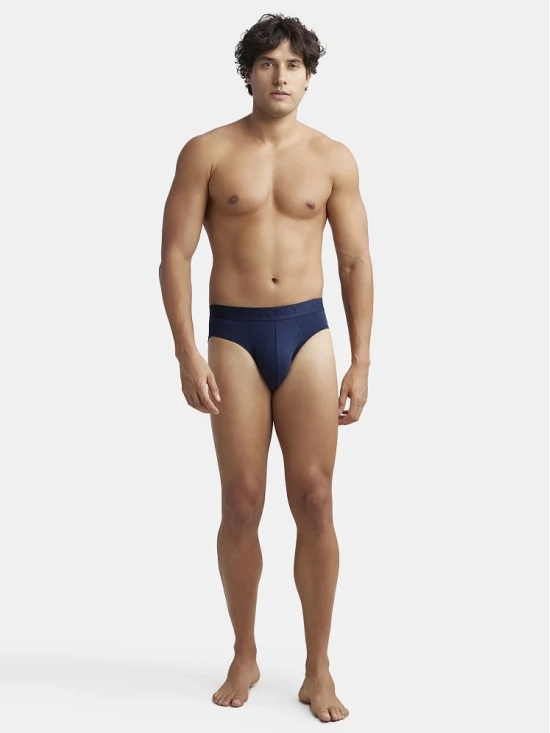 Jockey IC24 Men Tencel Micro Modal Cotton Elastane Solid Brief - True Navy - None