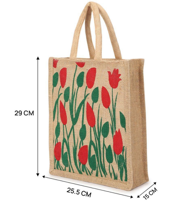 Style Smith - Assorted Jute Lunch Bag Pack of 1 - Assorted