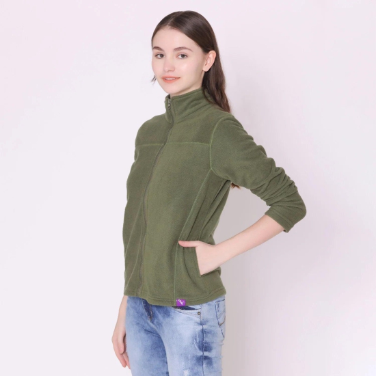 Women's Polar Jacket - Olive Green Olive Green XL