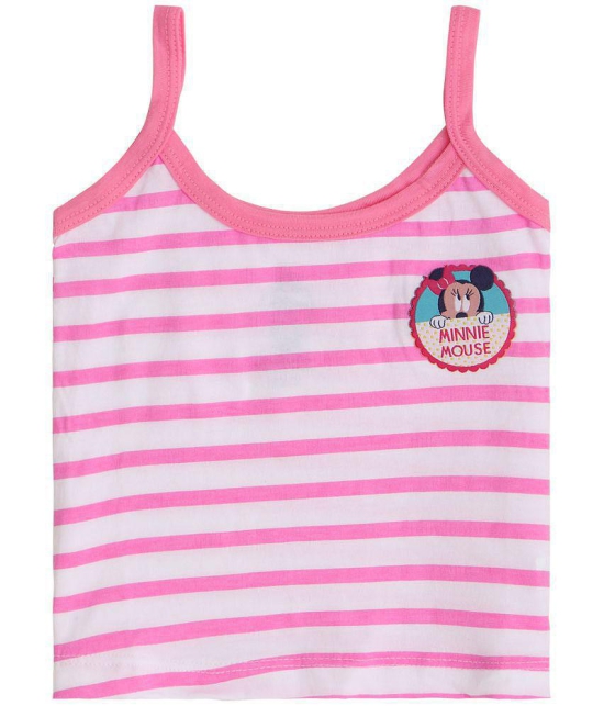 MINNIE & FRIENDS GIRLS VEST DORI NECK SLEEVELESS ASSORTED Pack Of 3 - None